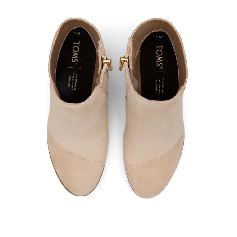 TOMS Suede‎ Wedge Bootie
